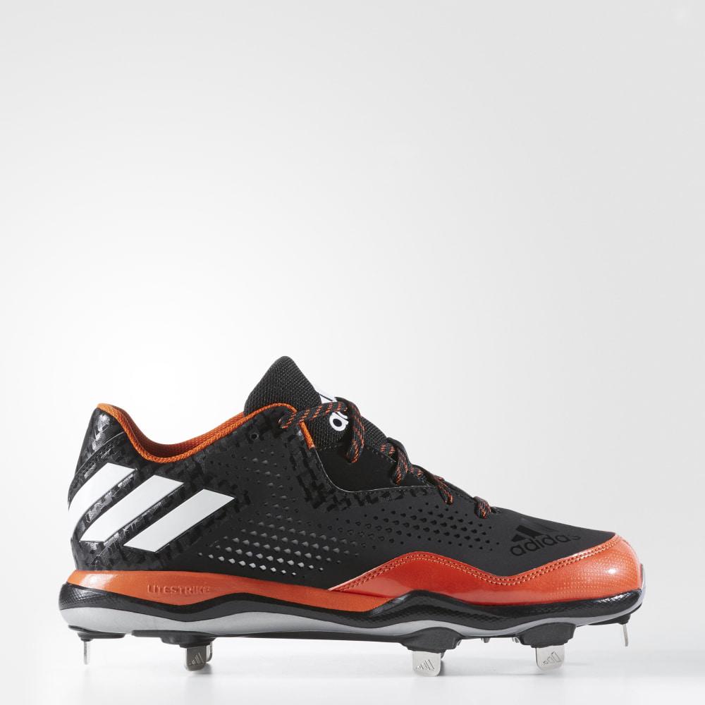 Adidas Men's PowerAlley 4 Baseball Cleats Black/White/Orange Ireland Q16484